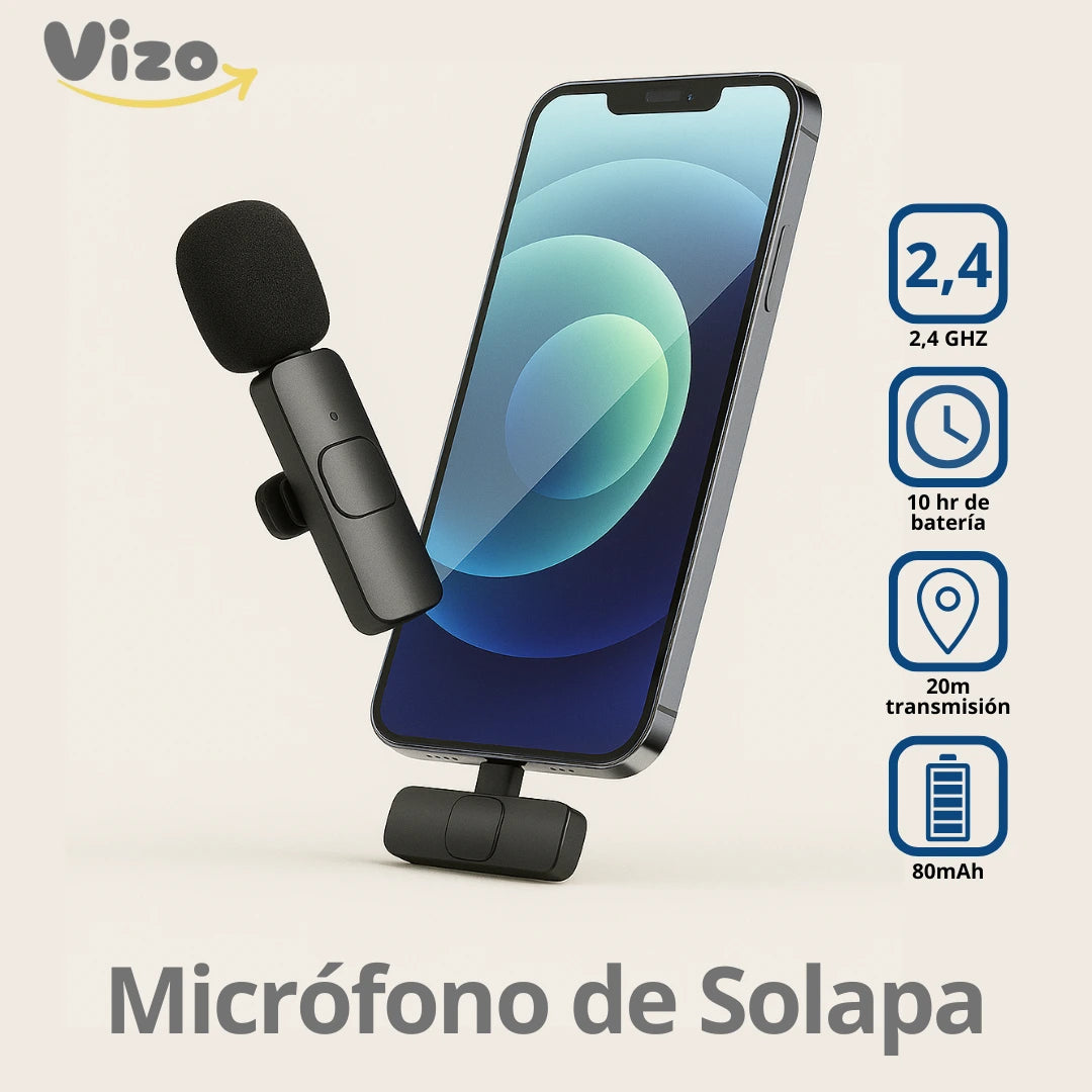 Micrófono Inalámbrico De Solapa para Android