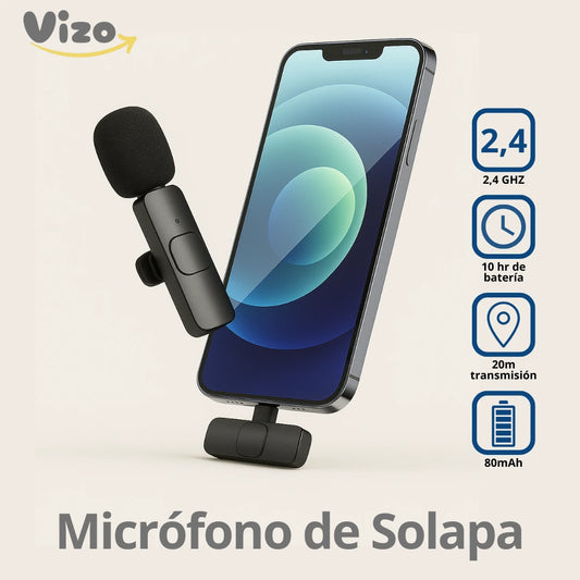 Micrófono Inalámbrico De Solapa para Android