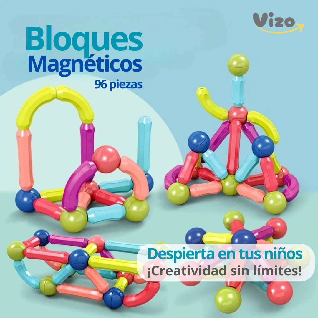Bloques Magnéticos 96 Piezas