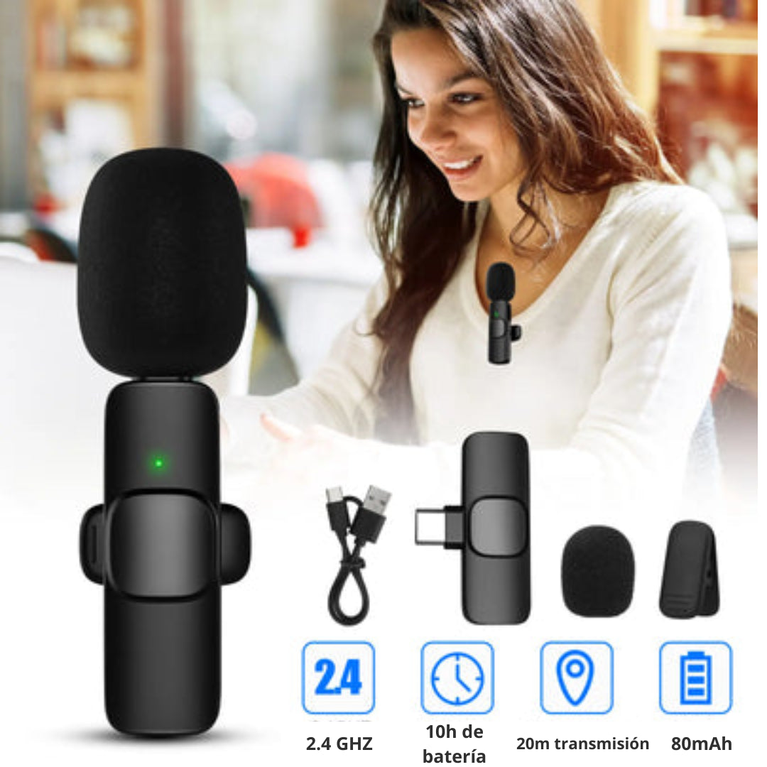 Micrófono Inalámbrico De Solapa para Android